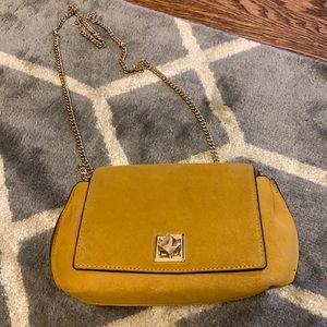 Suede crossbody